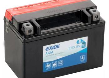 Akumulator motocyklowy 8Ah 120A EXIDE ETX9-BS YTX9-BS 12V  EN