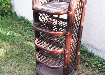 Regał szafka etażerka rattan bambus