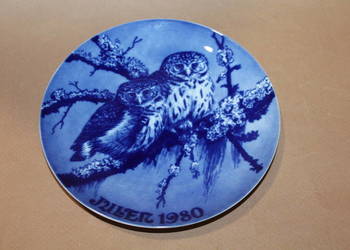Talerzyk kolekcjonerski z sowami Royal Heidelberg 1980 Talerzyk kolekcjonerski z sowami Royal Heidelberg 1980