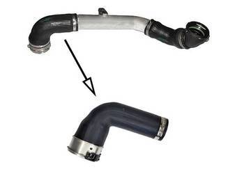 Przewód powietrza intercoler, przepustnica BMW 525d, 530d, 535d, 635d