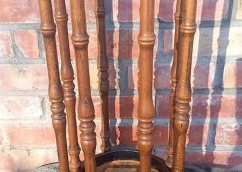 Parasolnik Stary drewniany stojak na parasole (721)