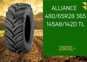 NOWE OPONY ALLIANCE 480/65R28 ,365 145A8/142D TL nowa opona