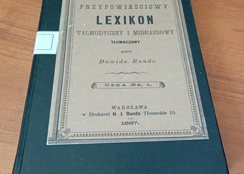 Przypowieściowy leksykon talmudyczny i midraszowy / tł Dawid Rundo (1887)