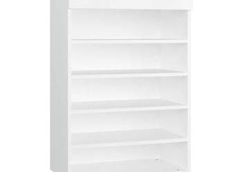 vidaXL Szafka na buty, biała, 60x35x105 cm, materiał drewnopocho（sku812780）