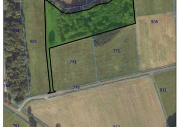 Działka rolna/rekreacyjna 1,2ha ze stawkami w Szklarach Dolnych