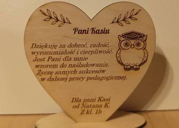 Personalizowane serduszko z okazji Dnia Nauczyciela