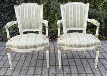 -ARTexpert- Para Francuskich foteli Ludwik XVI