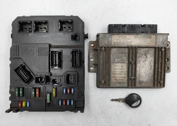 Sterownik Silnika Peugeot 206 1.4 8v KFW 9656972580 9655659480 ZESTAW