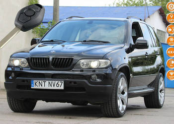 BMW X5 2004r. 3.0 Diesel 217KM SKÓRY bananowe 20 FELGI NAVI Pełen FULL ZAM…