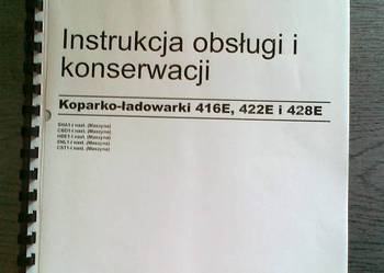 Instrukcja obsługi DTR koparkoladowarki CAT 416E 422E 428E