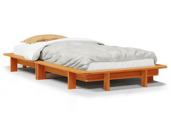 Rama łóżka bez materaca woskowy brąz sosnowa 75x190 cm WM-850685