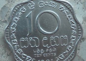 CEYLON-10 CENTS-1991 r
