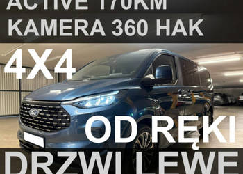 Ford Tourneo Custom 4x4 L2 Active 170KM Kamera 360 Drzwi LeWe Hak Szybki o…