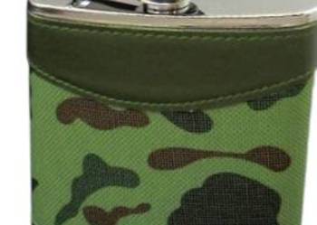 Piersiówka ze Stali Nierdzewnej Obszyta Skórą Moro 7 OZ - Gentelo