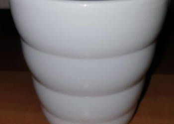 Osłonka, doniczka ceramiczna biała