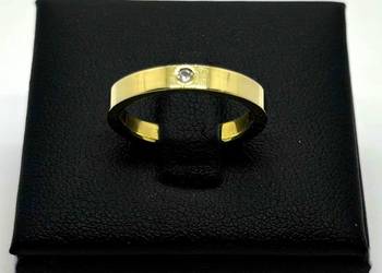 Złota Obrączka z Diamentem pr 585 3,95g R11