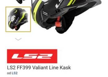 KASK szczękowy MOTOCYKLOWY 59cm LS2 VALIANT. CZYSTY I ŁADNY.