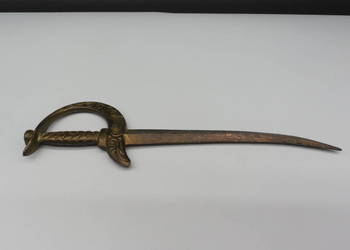 Mosiężny Nożyk do Listów – Vintage Szabla (Lata 60/70)