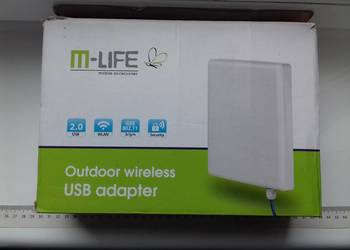 Karta sieciowa WiFi USB antena aktywna zewnętrzna wewnętrzna na kablu 5m US