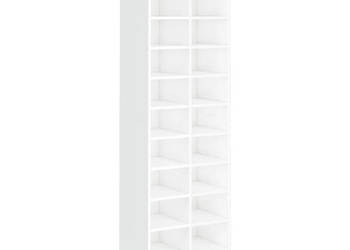 Szafka na buty wysoki połysk biała 54x34x183 cm WM-800375
