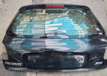 Klapa tył Peugeot 206 EXY czarna z szyba