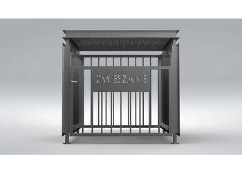 Obudowa zabudowa zadaszenie śmietnika 1100 l