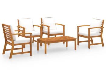 vidaXL 5-cz. zestaw wypoczynkowy do ogrodu, poduszki(SKU:3057790)