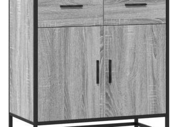 Szafka szary dąb sonoma 68x35x76 cm materiał drewnopochodny WM-848982