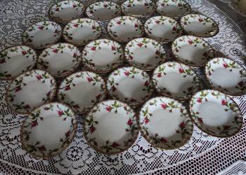 porcelana porcelanowy złocony Iwona Złota Róża Chodzież talerz talerzyk