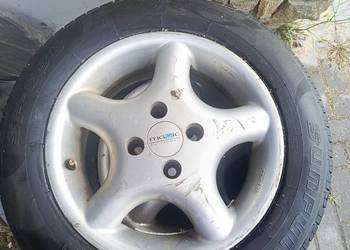 Alufelgi 4x100 14" z oponami.