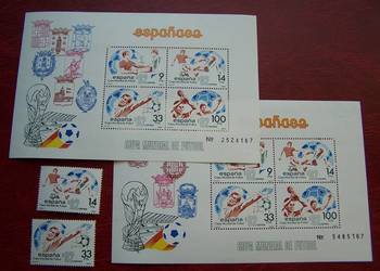 Hiszpania 1982 MNH Mi. 2548/49 Sport Piłka nożna MŚ Espana82