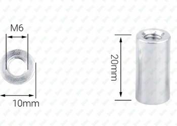 M6X20 ALUMINIOWA TULEJKA DYSTANSOWA GWINTOWANA ZŁĄCZNA PRZEDŁUŻANA MUFA
