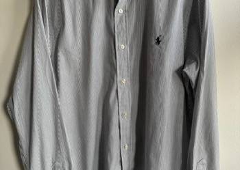 Ralph Lauren z długim  rękawem w paski XL kołnierzyk 43 zapinany na