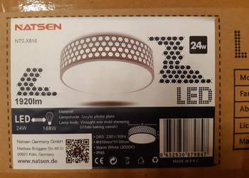 Nowy Plafon Lampa LED - Fi 41 cm - 24W - dwa wzory