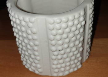 Białe ceramiczne osłonki/doniczki, 4 sztuki za 20zł