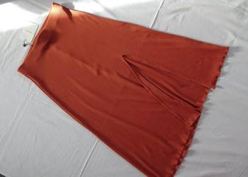 Bershka elegancka Ceglana spódnica dzianinowa Nowa 36 38