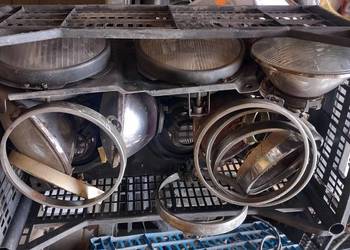 Lampy przednie Star Borewicz Polonez Fiat 125 ramki chrom