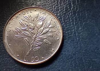 Stare monety 50 lir 1970 Watykan