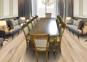 Stół LUDWIK Glamour + 6 krzeseł FELIX