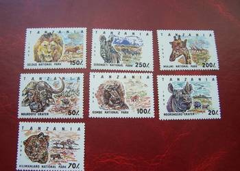 Tanzania 1993 MNH Fauna Dzikie zwierzęta Afryki Parki Narodo