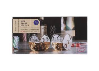 Zestaw Szklanek "Dice Glass" (Kości do gry)