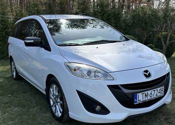 Mazda 5 1.6 piękna biała alufelgi hak 7 osobowa