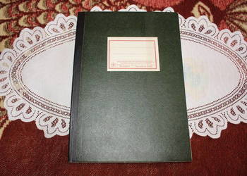 Książka kancelaryjna w kratkę PRL Książka kancelaryjna w kratkę PRL