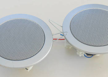 Szerokopasmowy głośnik sufitowy Apart CM4T 100V / 30W / 16Ω srebrny