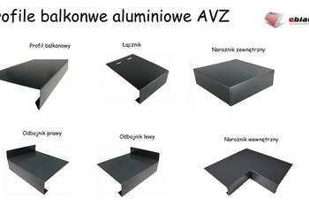 Profile balkonowe aluminiowe Obróbka balkonu blachą AVZ