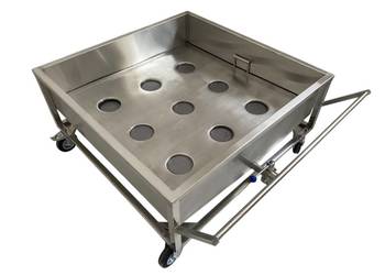 Wanna formująca do sera na 9 form serowych, otwór Ø 120 mm