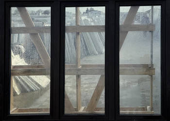 OKNA KacprzaK 214X147 OKNO Używane Plastikowe PCV Orzech