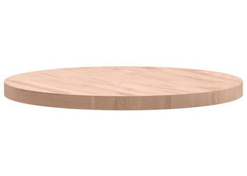 Blat do stołu Ø70x4 cm okrągły lite drewno bukowe WM-355924