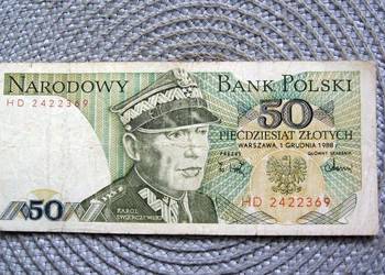 Polska 50 zł 1988r - Seria HD - Świerczewski