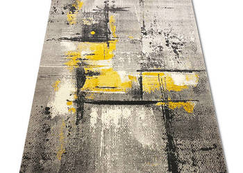 DYWAN 140X200 NEW IDEA MARMUREK ZÓŁTY GĘSTY WŁOS UNIWERSALNY RÓŻNE WYMIARY